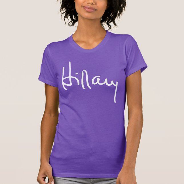 Hillary Clinton Autograph T-Shirt (Front)