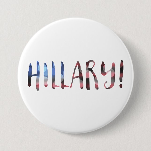 Hillary Clinton bokeh 7.5 Cm Round Badge (Front)