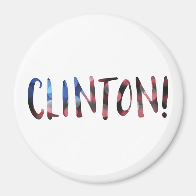 Hillary Clinton bokeh Magnet (Front)
