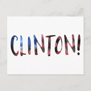 Hillary Clinton bokeh Postcard