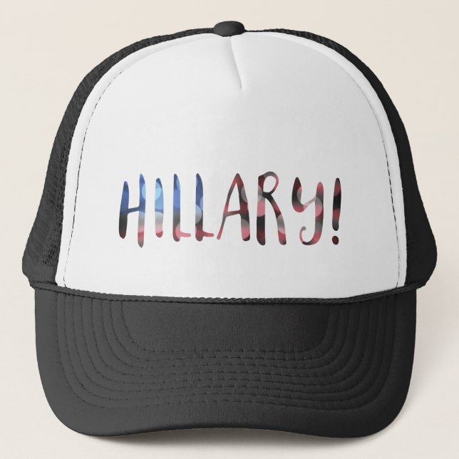 Hillary Clinton bokeh Trucker Hat (Front)