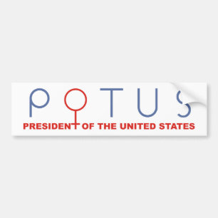 Hillary Clinton bumper sticker POTUS I'm With Her