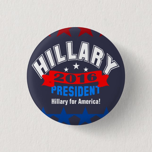 Hillary Clinton Campaign 3 Cm Round Badge (Front)