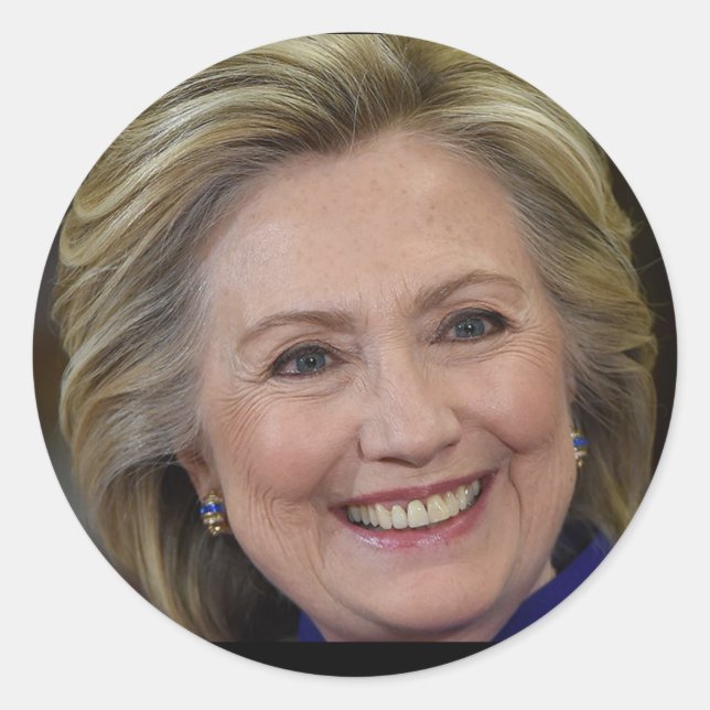 Hillary Clinton Classic Round Sticker (Front)