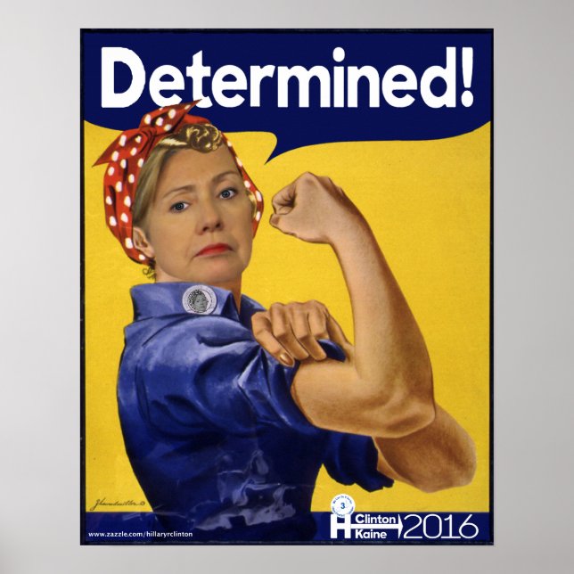 Hillary Clinton Determined! Poster (Front)