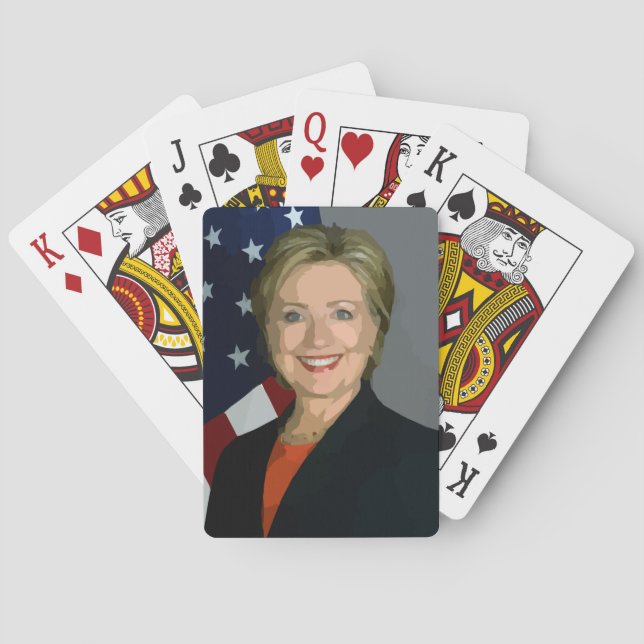 Hillary Clinton election 2016 Playing Standard Cards (Back)