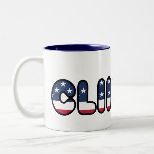 Hillary Clinton Election USA President 2016 Two-Tone Coffee Mug