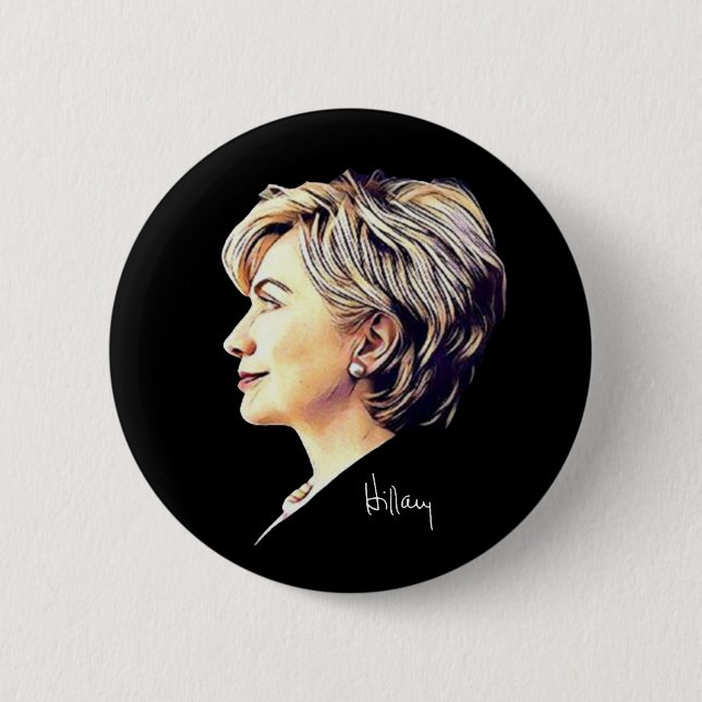 Hillary Clinton "Eyes to the Future" Button (Front)