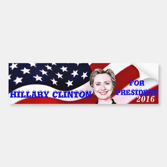 Hillary Clinton for President-2016_ Bumper Sticker (Front)