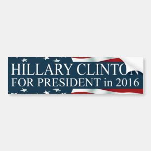 Hillary Clinton for President 2016 Bumper Sticker