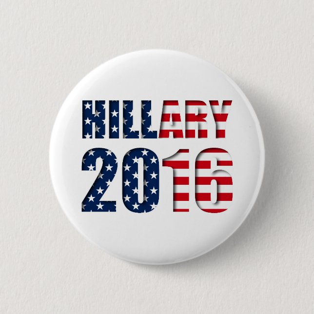 Hillary Clinton for president 2016 Button (Front)
