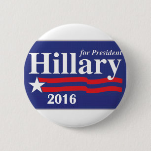 Hillary Clinton For President 2016 Button Pin