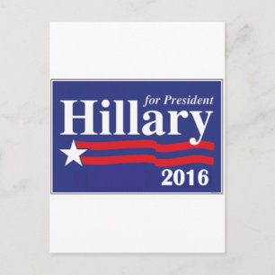 Hillary Clinton for President 2016 Postcard