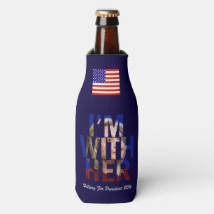 Hillary Clinton For President Bottle Cooler