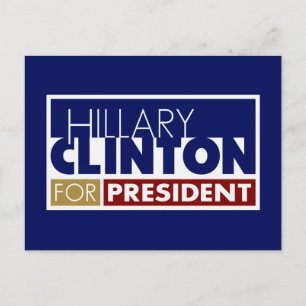 Hillary Clinton for President V1 Postcard