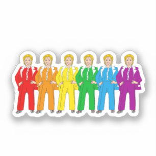 Hillary Clinton Gay Pride Sticker