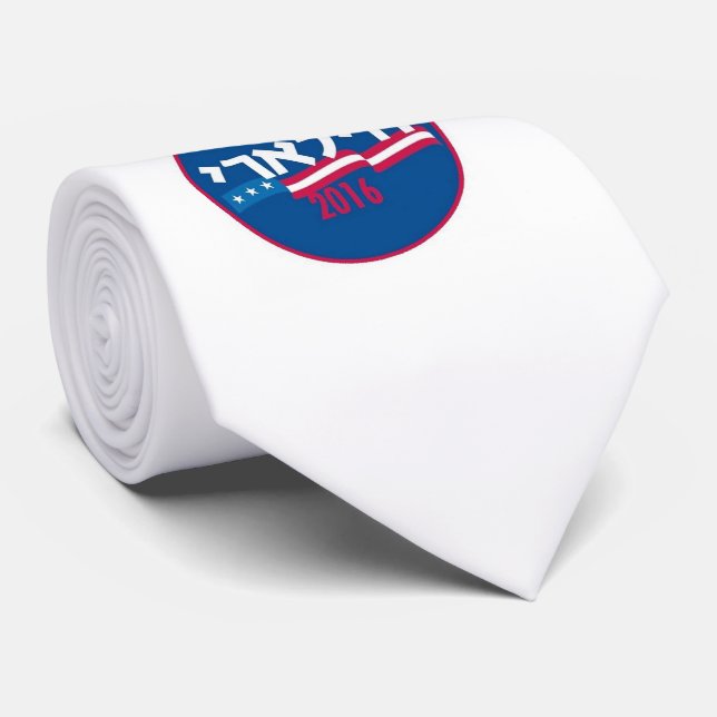 Hillary CLINTON Hebrew 2016 Tie (Rolled)