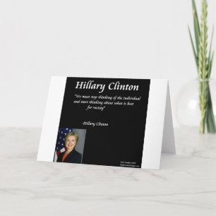 Hillary Clinton "Individuals" Quote Card