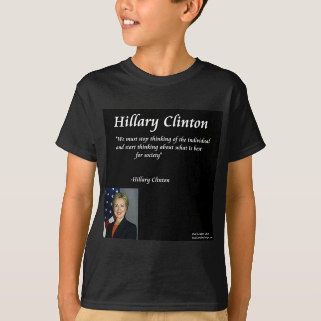Hillary Clinton "Individuals" Quote T-Shirt (Front)