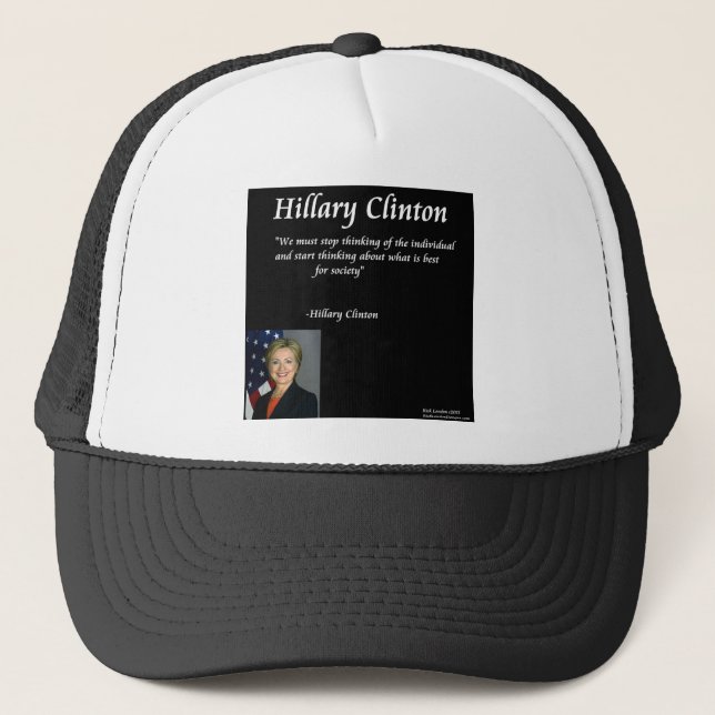 Hillary Clinton "Individuals" Quote Trucker Hat (Front)