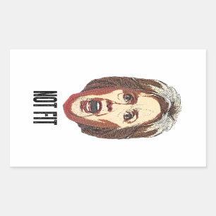 Hillary Clinton Is Not Fit Rectangular Sticker
