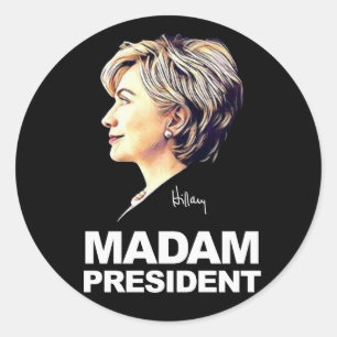 Hillary Clinton "Madam President" Sticker