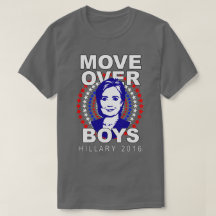 Hillary Clinton "Move Over Boys" Grey T-Shirt