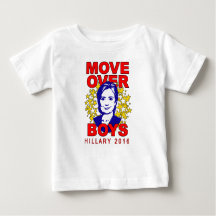 Hillary Clinton Move Over Boys Toddler Ruffle Tee
