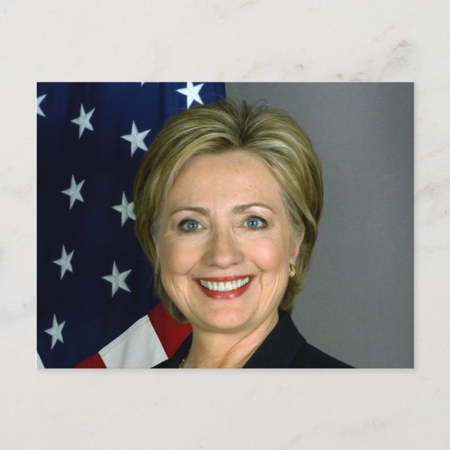 Hillary Clinton Official Portrait Postcard (Front)