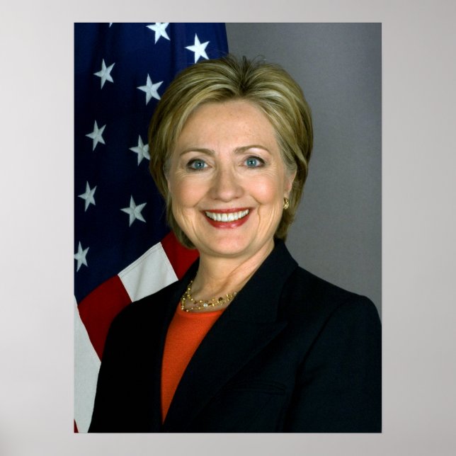 Hillary Clinton Official Portrait Poster (Front)