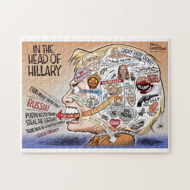 Hillary Clinton Pieces of Her Mind Jigsaw Puzzle (Horizontal)