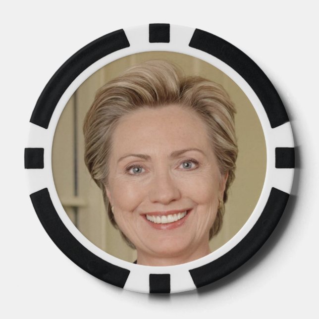 Hillary Clinton Poker Chips (Front)