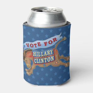 Hillary Clinton President 2016 Democrat Donkey Can Cooler