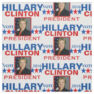 Hillary Clinton President 2016 Fabric
