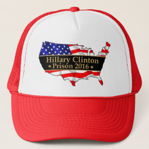 Hillary Clinton Prison 2016 Anti Hillary design Trucker Hat