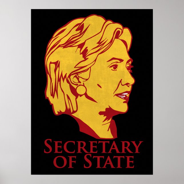 Hillary Clinton Secretary of State Poster (Front)