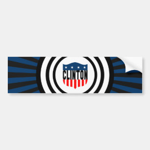 hillary clinton stars and stripes bumper sticker