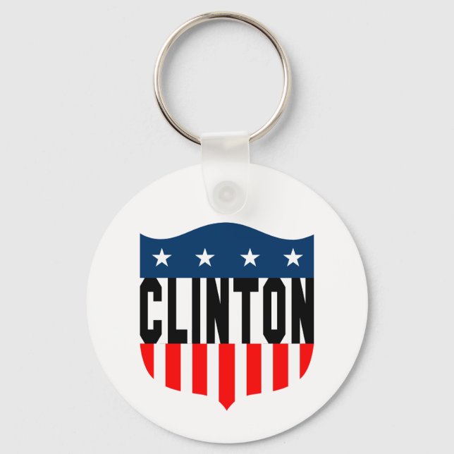 hillary clinton stars and stripes key ring (Front)