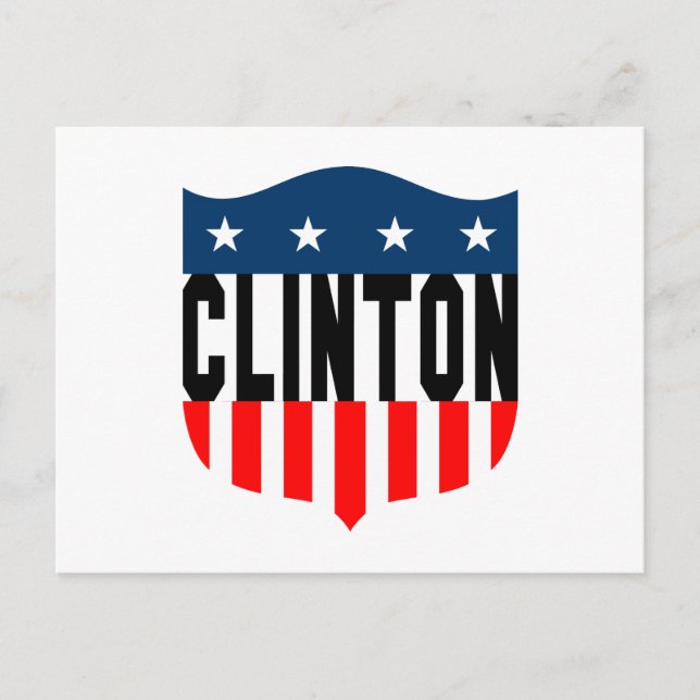 hillary clinton stars and stripes postcard (Front)