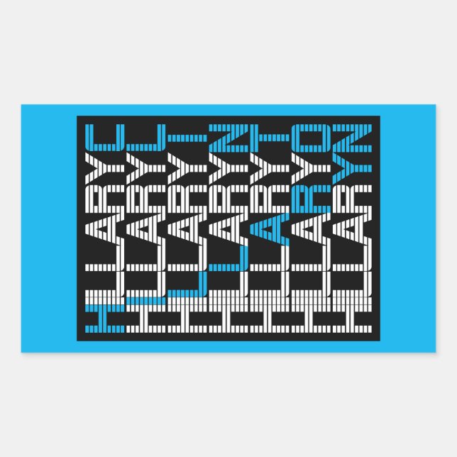 hillary clinton textual rectangular sticker (Front)