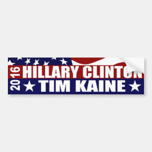 HILLARY CLINTON TIM KAINE 2016 BUMPER STICKER