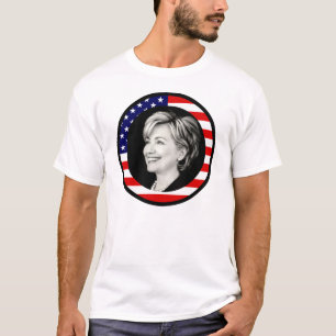 hillary clinton : us flag : picturesque : T-Shirt