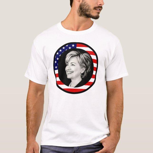 hillary clinton : us flag : picturesque : T-Shirt (Front)