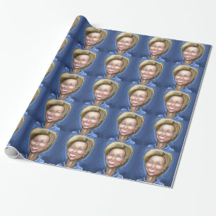 Hillary Clinton Wrapping Paper