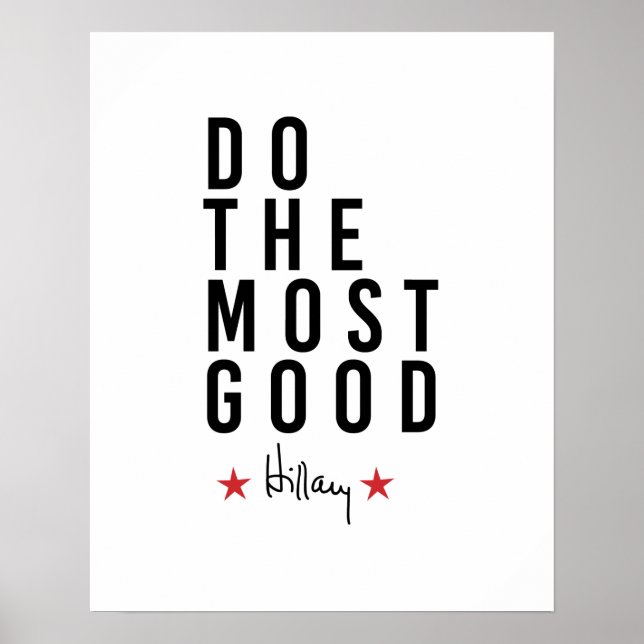 Hillary - Do the Most Good - Poster (Front)