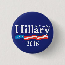 Hillary for President 2016 3 Cm Round Badge
