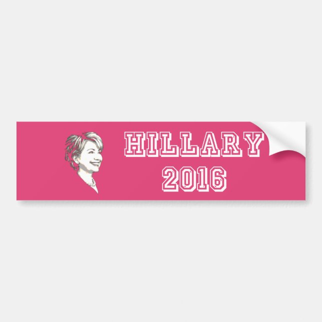 Hillary For President 2016 Bumper Sticker (Front)