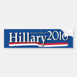 Hillary For President 2016 Bumper Sticker