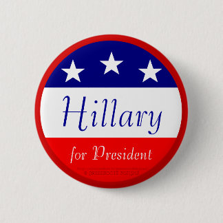 Hillary for President 6 Cm Round Badge