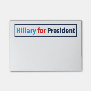 Hillary for President (Choose Your Own Colour) Post-it Notes
